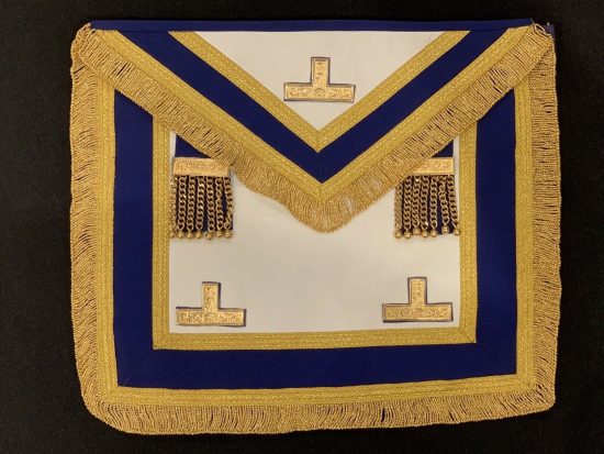 Lamb Skin Masonic Craft Provincial Full Dress Apron with Levels Masonic Regalia