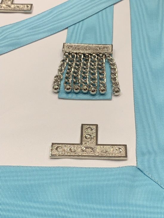 Masonic Worshipful Master apron Made On Leather