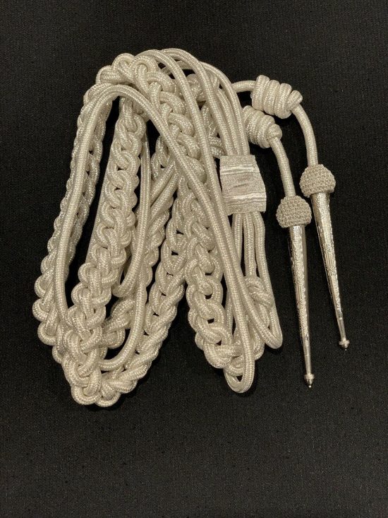 Aiguillette Silver Mylar Army Air Force Navy