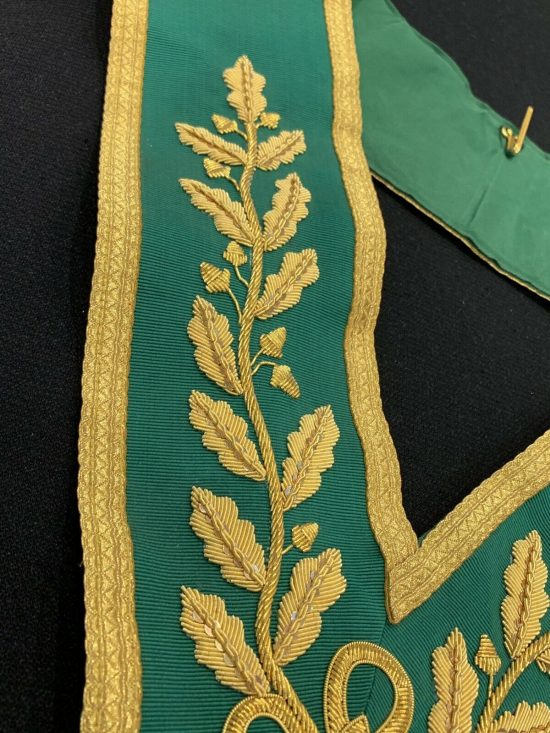 Masonic Allied Degree Grand Rank Full Dress Hand Embroided Collar
