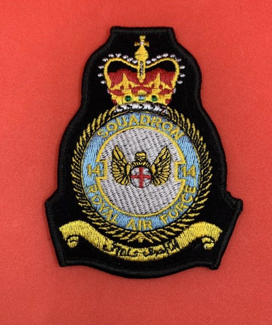 RAF 14 Squadron Badge Royal Air Force 14 Squadron Machine Embroidered Patch