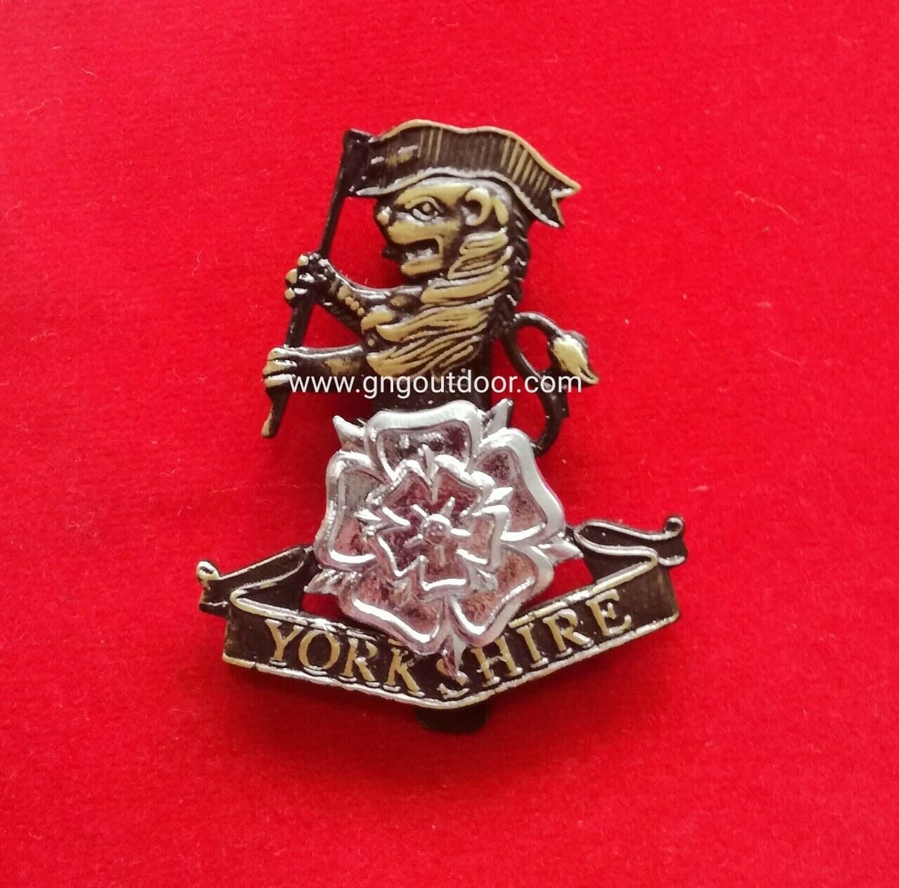 British Army Yorkshire Regiment Bronze Metal Military No2 Dress Beret