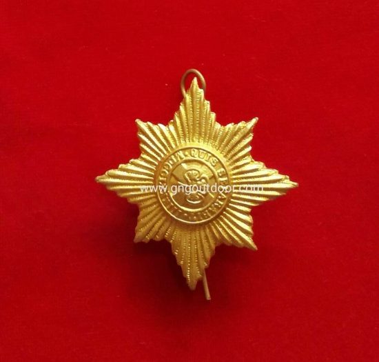 Irish Guards Beret Cap Badge British Military - Brass Base Metal