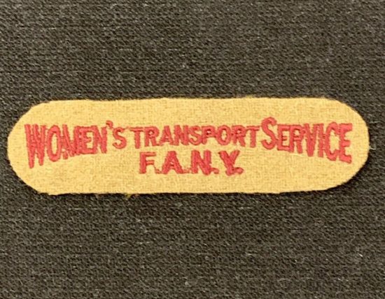 British Army Repro Formation Sign Patch Women’s Transport Service F.A.N.Y