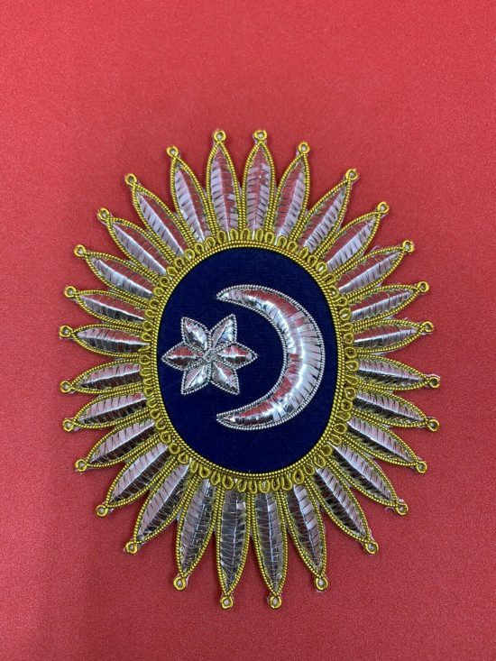 Lord Nelson Admiral Order Crescent Badge Hand Embroidered Lord Nelson Crescent