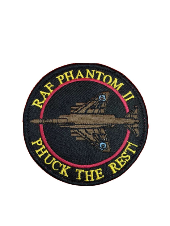 RAF Phantom II Badge Royal Air Force Phantom II Machine Embroidered Patch