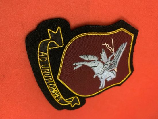 Airborne PEGASUS Blazer Badge Hand Embroidered Bullion And Wire PEGASUS Badge