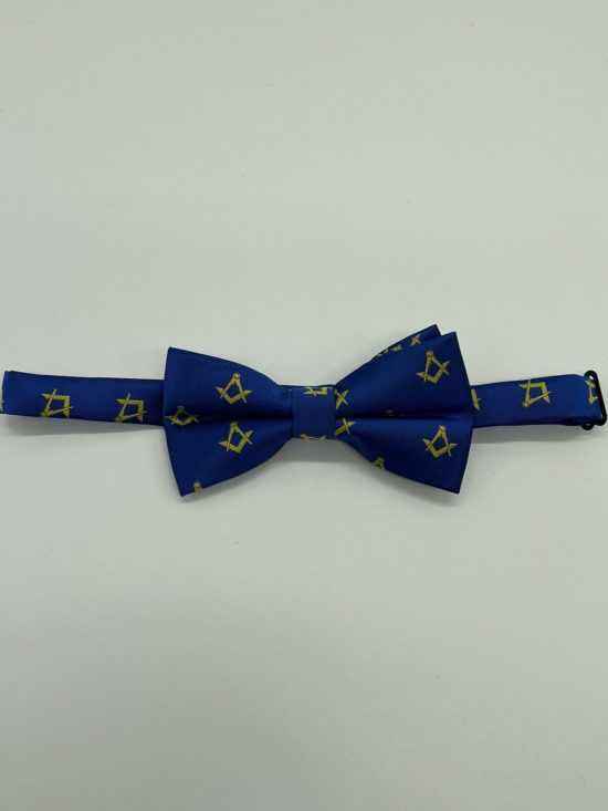 Masonic Regalia Blue Bow Handmade Square & Compass Bow Tie Lodge Gift Bow Tie