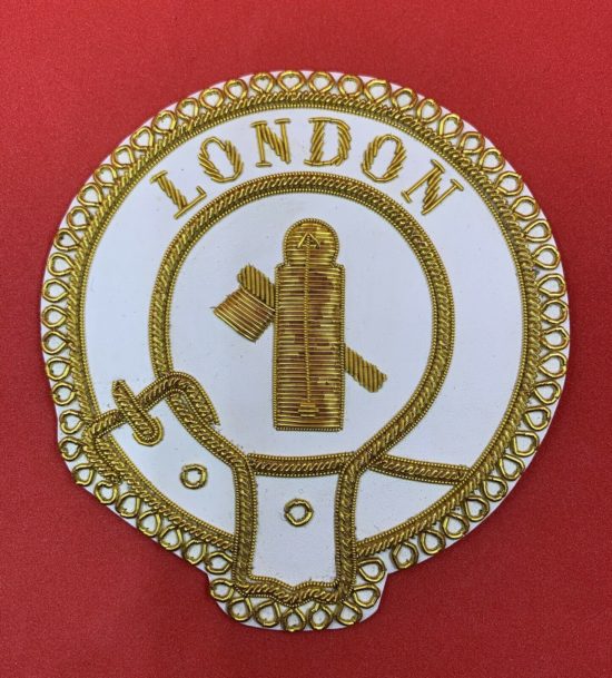 Mark Provincial Full Dress Apron Badge London Embroidered With Bullion & Wire