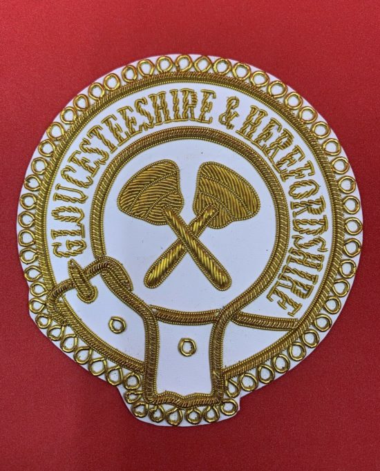 Mark Provincial Full Dress Apron Badge Gloucestershire & Herefordshire Badge