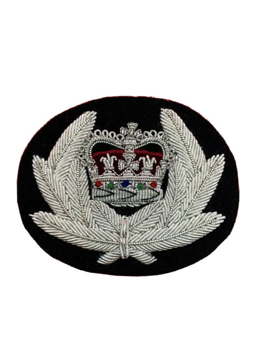 Police Chief Constable Cap Badge Hand Embroidered Bullion And Wire Cap Badge