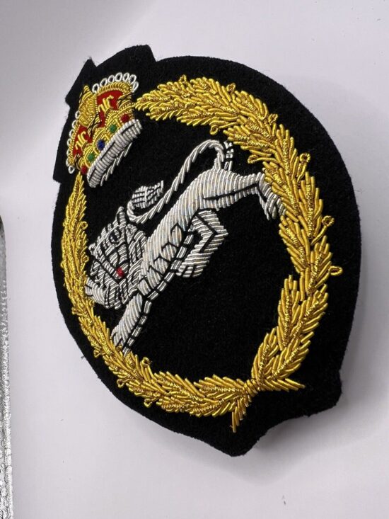 King’s Own Royal Border Regiment King’s Crown Blazer Badge Embroidered Badges