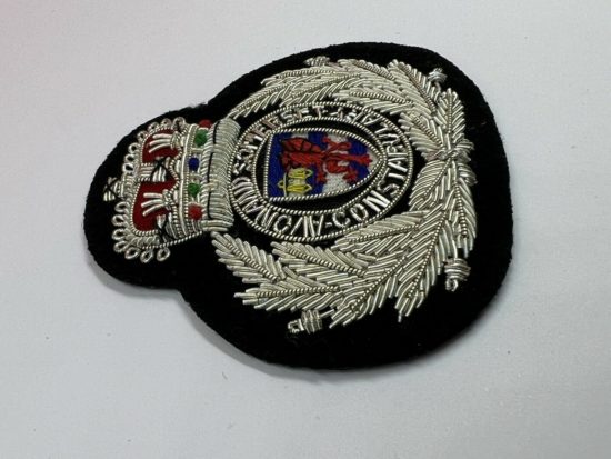 Avon And Somerset Embroidered Bullion Wire Hat Badge Police Cap Badges