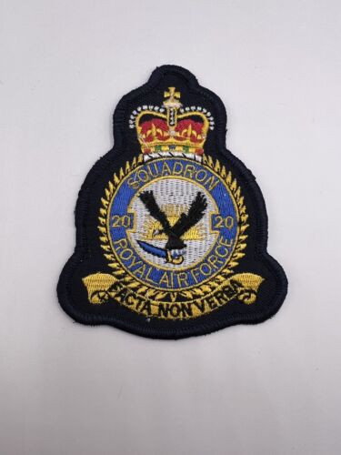 Royal Air Force 20 Squadron Badge RAF Squadrons Machine Embroidered Patch