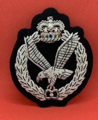 Air Corps Wire Embroidered Bullion Blazer Badge - British Army Military