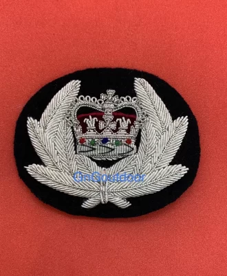 Commissioner Hand Embroidered Bullion Wire Hat Badge Commissioner Cap Badge