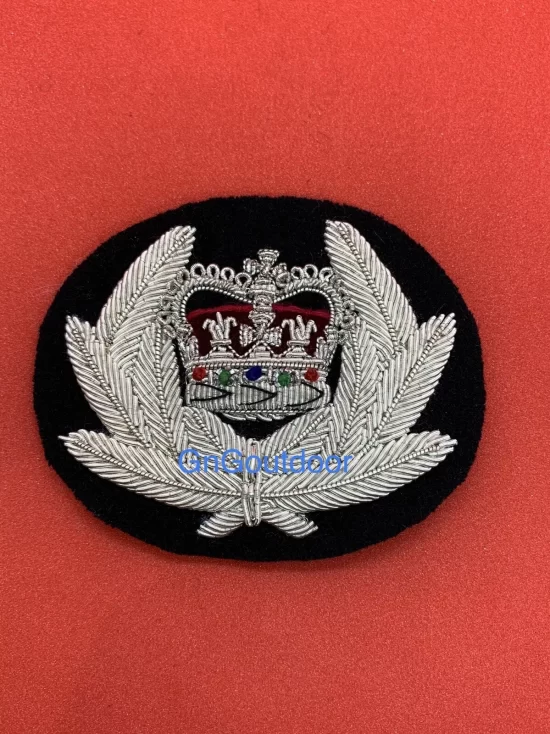 Commissioner Hand Embroidered Bullion Wire Hat Badge Commissioner Cap Badge