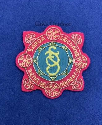 Garda Siochana Cap Badge Irish Police Embroidered Bullion Wire Replica Hat Badge