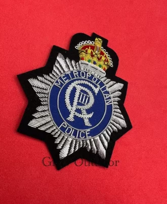 King’s Crown Metropolitan Police Embroidered Bullion Wire Replica Blazer Badge