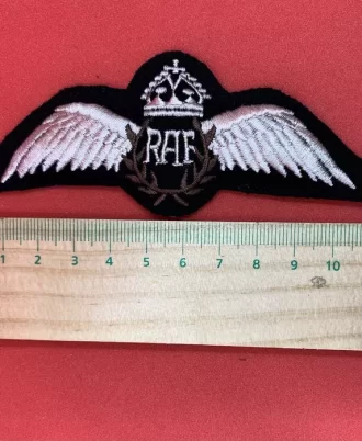 King’s Crown RAF Pilot Wings Royal Air Force Sew On Embroidered Badge RAF Patch