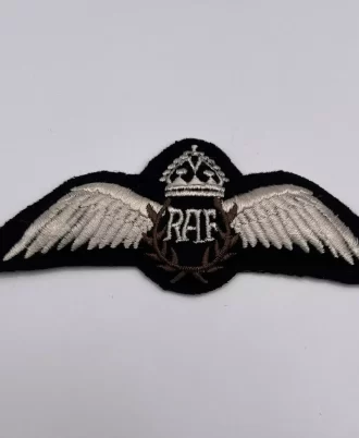 King’s Crown RAF Pilot Wings Royal Air Force Sew On Embroidered Badge RAF Patch