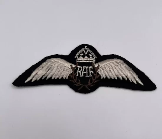 King’s Crown RAF Pilot Wings Royal Air Force Sew On Embroidered Badge RAF Patch