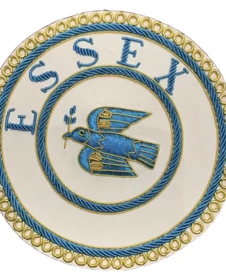 Masonic Apron Badge Essex Handmade Bullion And Wire Badge Essex Lodge