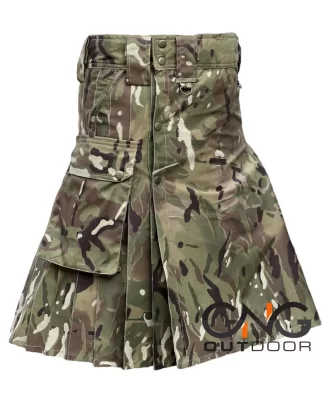 Men's Stylish Fashion Army Camouflage Utility Kilt