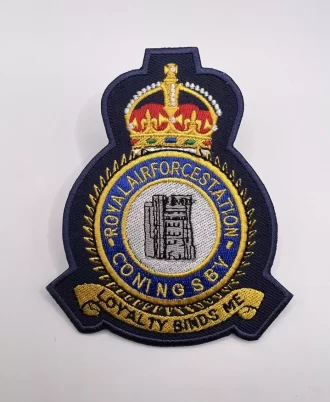 RAF Coningsby Station Badge Royal Air Force King’s Crown Coningsby Station Patch