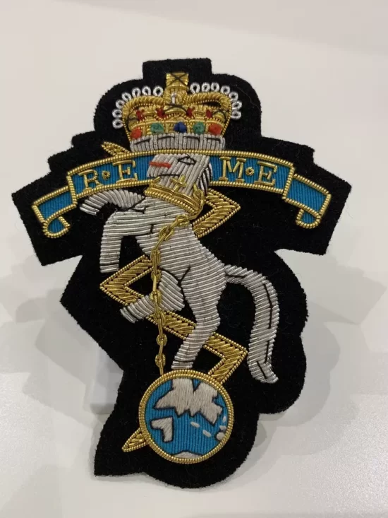 Royal Electrical And Mechanical Engineers Blazer REME Embroidered Blazer Badge