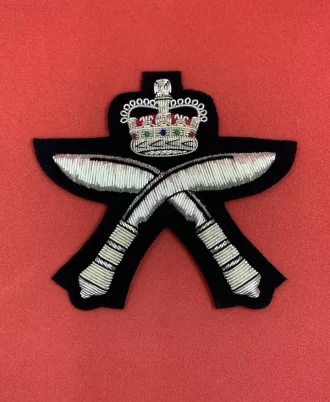 Royal Gurkha Rifles Regiment Bullion & Wire Blazer Badge RGR Embroidered Badge