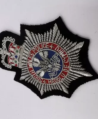 South Wales Police Embroidered Bullion Wire Blazer Badge Police Replica Badges