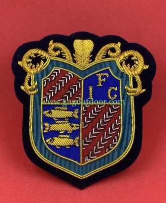 The International Fario Club Badge Hand Embroidered Bullion & Wire Blazer Badge