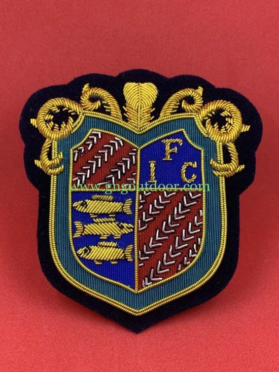 The International Fario Club Badge Hand Embroidered Bullion & Wire Blazer Badge