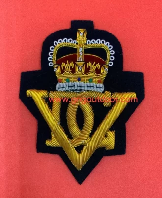 5th INNISKILLING DRAGOON GUARDS BLAZER BADGE HANDMADE WITH BULLION & WIRE BADGE