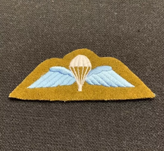 British Army No 2 Dress Para Wings Trained Parachute Light Blue Wings Patch