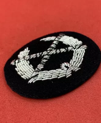 British Made Field Marshal Wreath Silver Braided Hand Embroidered Badges