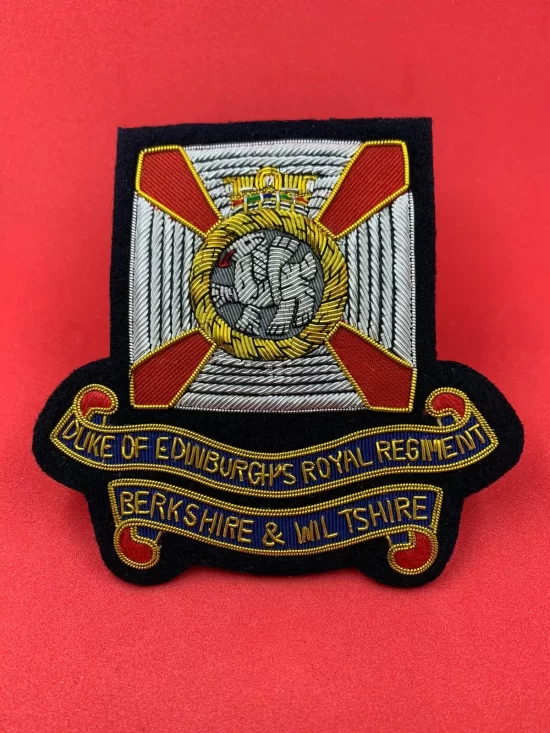 Duke Of Edinburgh’s Royal Regiment Blazer Badge Handmade With Bullion And Wire