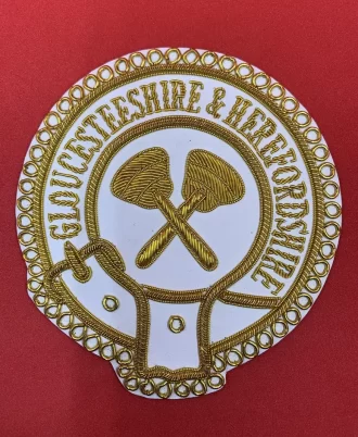 Mark Provincial Full Dress Apron Badge Gloucestershire & Herefordshire Badge