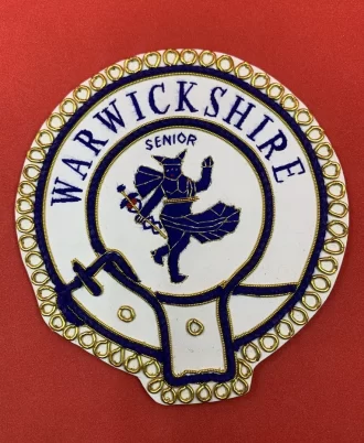 Mark Provincial Full Dress Apron Badge Warwickshire Senior Embroidered Badge