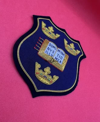 Oxford University Blazer Badge Hand Embroidered Bullion and Wire Blazer Badge