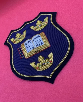 Oxford University Blazer Badge Hand Embroidered Bullion and Wire Blazer Badge