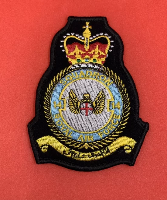 RAF 14 Squadron Badge Royal Air Force 14 Squadron Machine Embroidered Patch