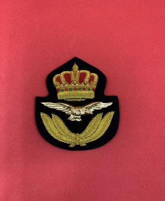 Royal Air Force Of Oman Cap Badge SOAF Handmade With Gold Bullion/Wire Cap Badge