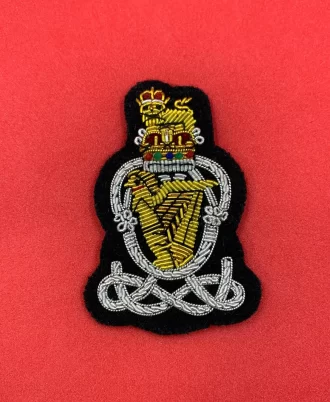 The Queen’s Royal Hussars Cap Badge QRH Hand Embroidered Bullion/Wire Cap Badge