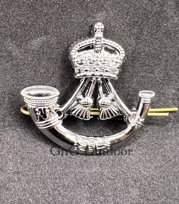 King’s Crown Rifles Regiment Cap Badge British Army Beret Metal Pin Cap Badge